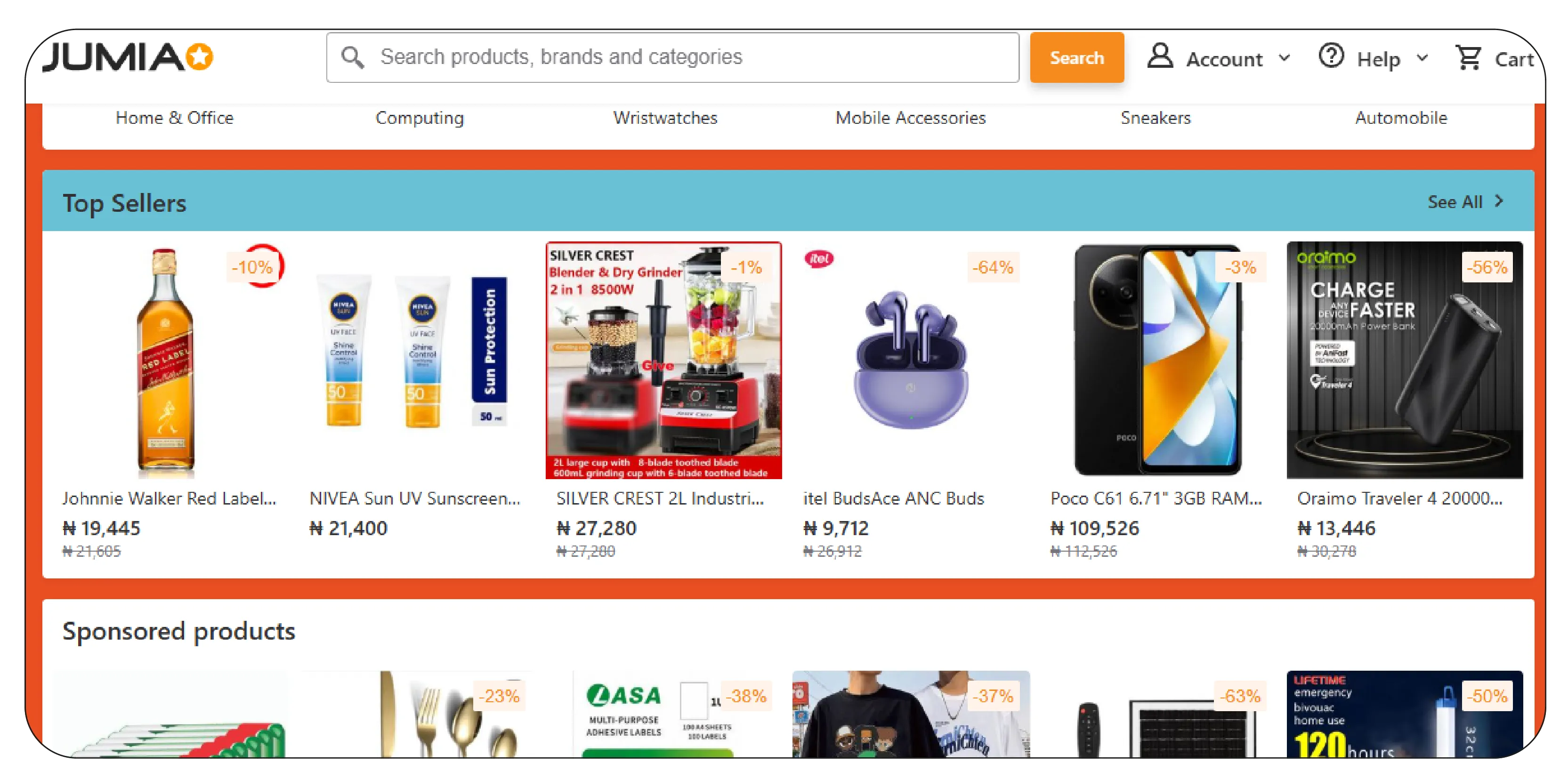 An Overview of the Jumia Website and Its Product Categories